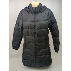 The North Face Metropolis 550 Down Long Quilt Coat Parka Black Size Small